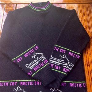 Vintage Arctic Cat Snowmobile Rare Sweater Shirt Pullover Sz L Vintage Rides